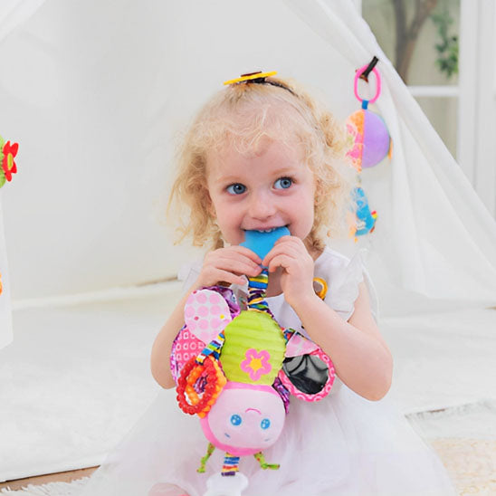 hochet bébé papillon peluche amovible