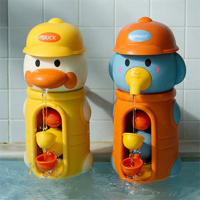 jeux baignoire bebe éléphant orange ventouse mur