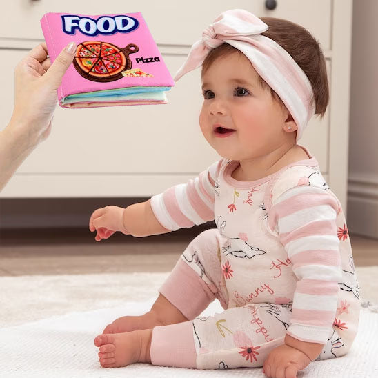 petite fille attrape livre pour bebe en tissu