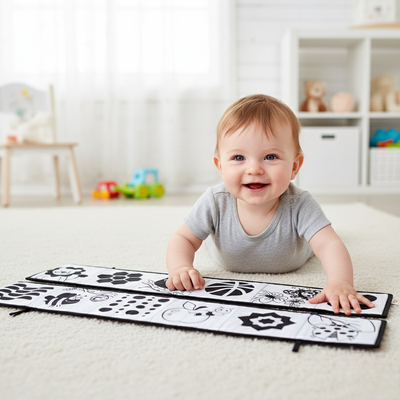 bébé heureux livre noir et blanc bébé lion