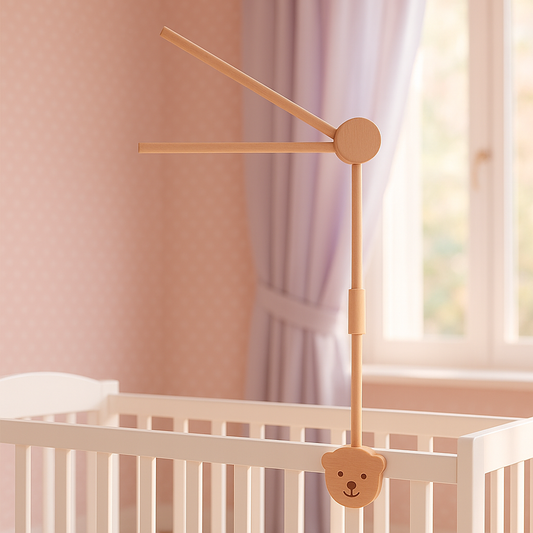 Support mobile bébé | Fixations en bois