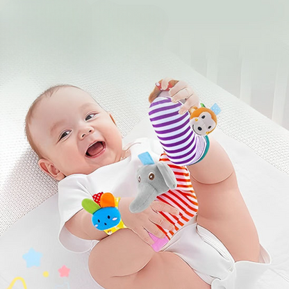 hochet bébé éléphant poignets et chaussettes