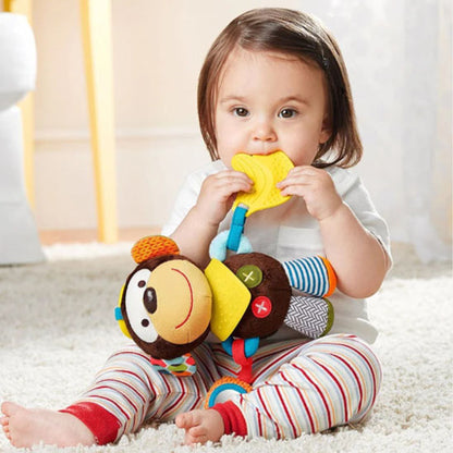 hochet bébé singe peluche animaux