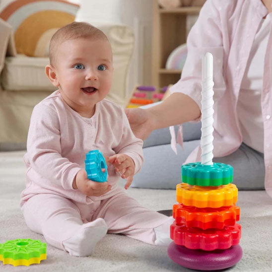 Jouet bebe | Tour arc-en-ciel rotative™