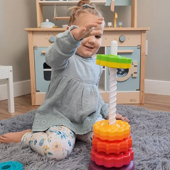 Jouet bebe | Tour arc-en-ciel rotative™