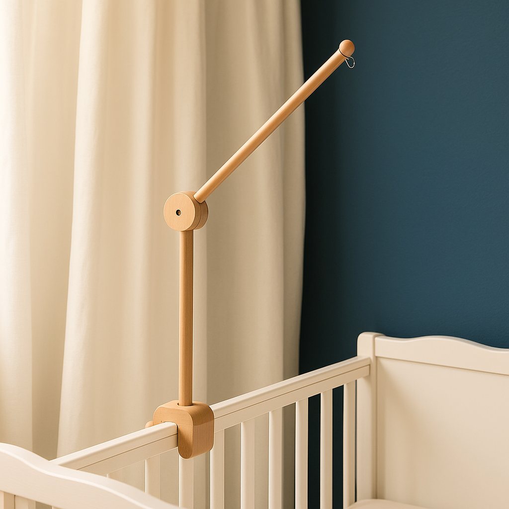 Support mobile bébé | Fixations en bois