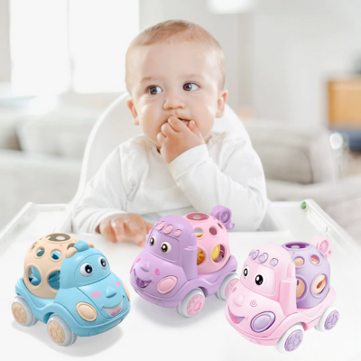 petites voitures jouets violet camion avec hochet