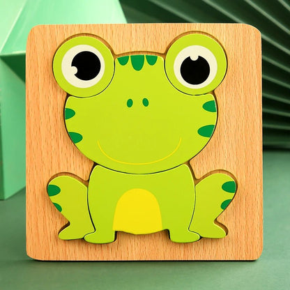 Puzzle en bois - Animaux - divertir bebe