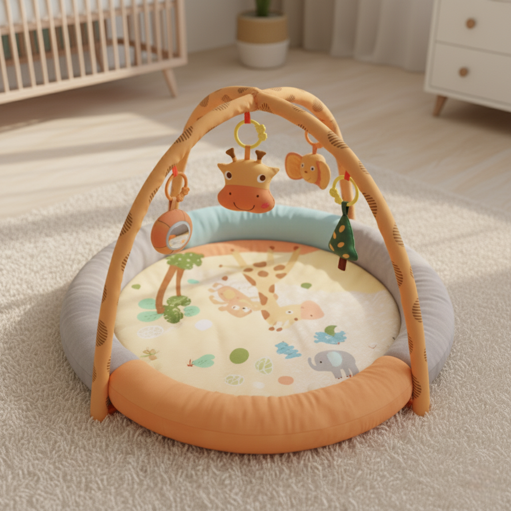 tapis d'éveil bébé girafe chambre bébé