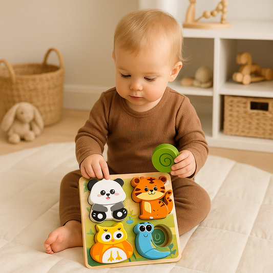 tout-petit joue puzzle bois animaux